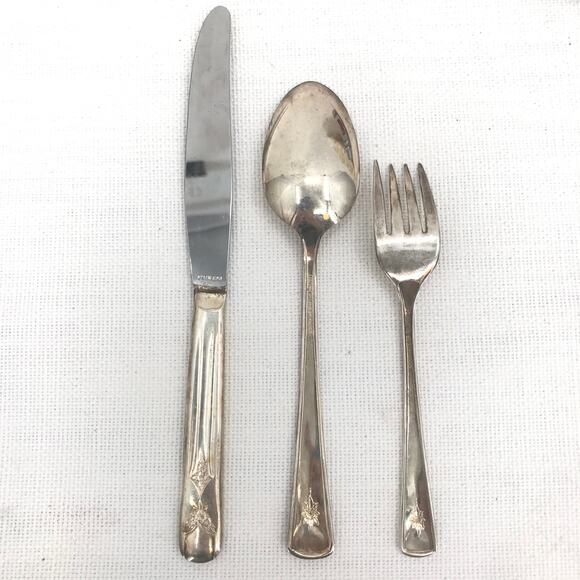 Oneida Stainless Spoon, Fork, Dinner Knives Set - Picture 3 of 5